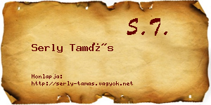 Serly Tamás névjegykártya
