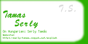 tamas serly business card